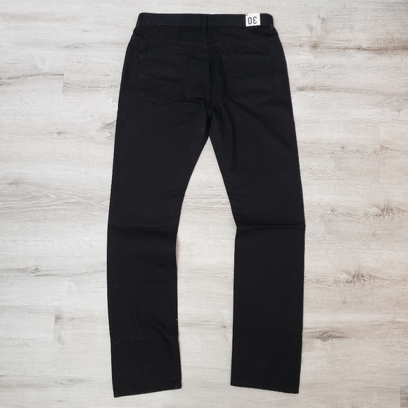 TOPMAN black regular slim jeans 30 x 30 - Picture 4 of 7